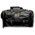 Leatherette Large Club Bag W/ Logoed Medallion (Die Struck)